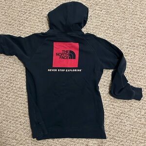 Navy blue the north face women’s large hoodie